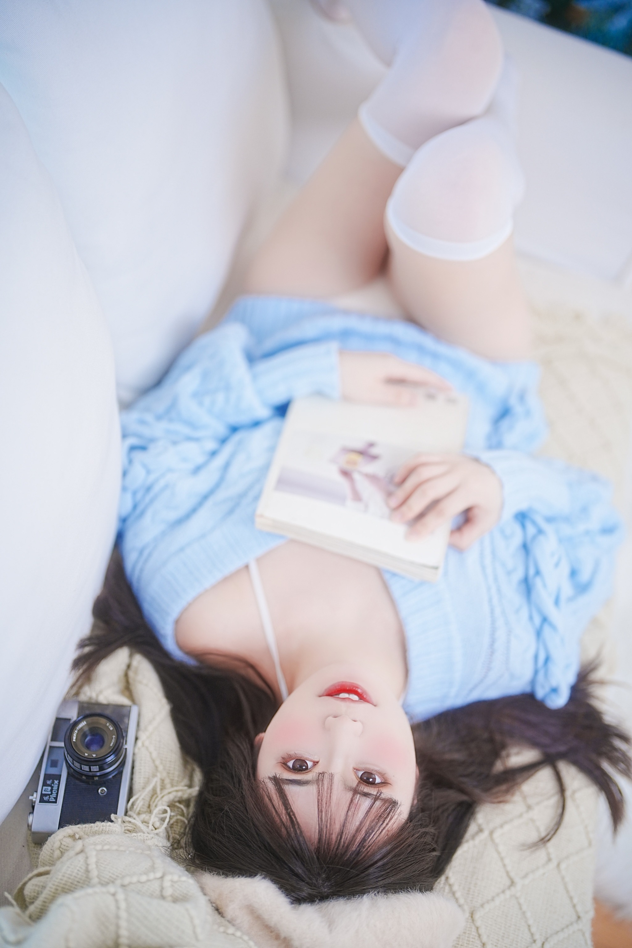 图片[1]-Tina很妖孽呀 – NO.029 蓝色秋冬毛衣[27P]-XikXak